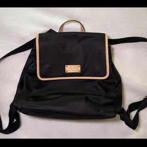 Kate Spade Black and Tan Backpack